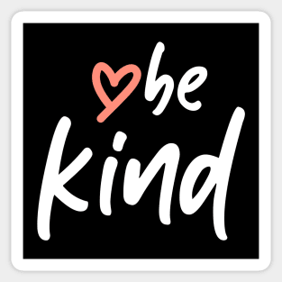 Be Kind Love Heart (White) Sticker